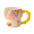 thumbnail image 4 of Taza de café de , taza de cereales para el hogar, cocina, taza de agua, taza de desayuno, taza de para té, chocolate caliente, regalo Fresa, 4 of 9