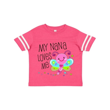 

Inktastic My Nana Loves Me- Cute Dragonfly Gift Toddler Boy or Toddler Girl T-Shirt