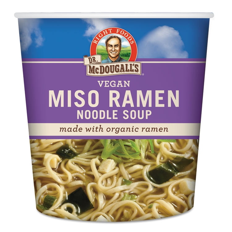 Ramen Noodle Soup Cups, Miso Noodle Soup, 1.9 Oz Cup, 6/carton