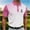Pink, variant on Men's Gradient Dot Print Golf Polo Shirt, Short Sleeve Collared Performance Top Sky Blue