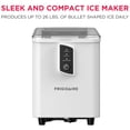 thumbnail image 4 of Frigidaire Countertop Ice Maker, 26 lbs Daily, Bullet Shaped Ice, White, 4 of 11