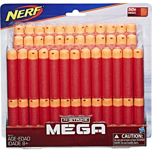 Nerf N-Strike Mega Dart Refill (50 pack of darts), Ages 8 and Up -