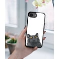 thumbnail image 5 of WIRESTER Shockproof Soft Rubber Cover Case for Apple iPhone 16e 6.1" 2025, Black Bombay Kitten Cat, 5 of 5