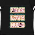 thumbnail image 4 of Inktastic Peace Love Music Quote Girls Toddler T-Shirt, 4 of 5