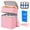 Pink, variant on YESGIRL Breastmilk Cooler Bag with Ice Pack, 20-Hour Insulated Baby Bottle Tote Fits 6 x 9 oz Bottles, Double-Layer Bag for Work, Daycare & Travel
