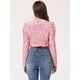 thumbnail image 4 of Chaqueta de lentejuelas Allegra K para mujer Rosa XL, 4 of 5