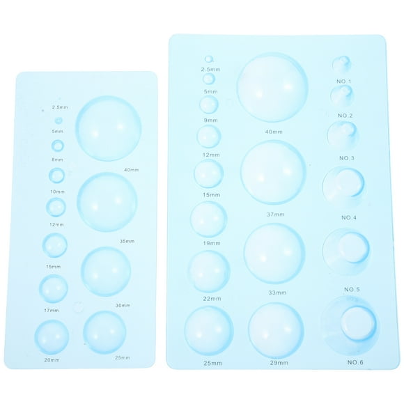 Moldes de arcilla para pétalos de flores, medidores de arcilla en forma de bola, 2 uds.