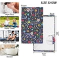 thumbnail image 2 of Coolnut Floral Mexico Cats Patterned Hand Towels 2 PCS, Cotton Bath Towel for Drying Face Hands Body Decorative Water Absorbent Lightweight Towels for Bathroom Ktichen Travel Gym, 16"x28", 2 of 6