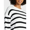 thumbnail image 5 of Time and Tru Women's Pullover Crewneck Sweater with Long Sleeves, Sizes XS-XXXL, 5 of 6