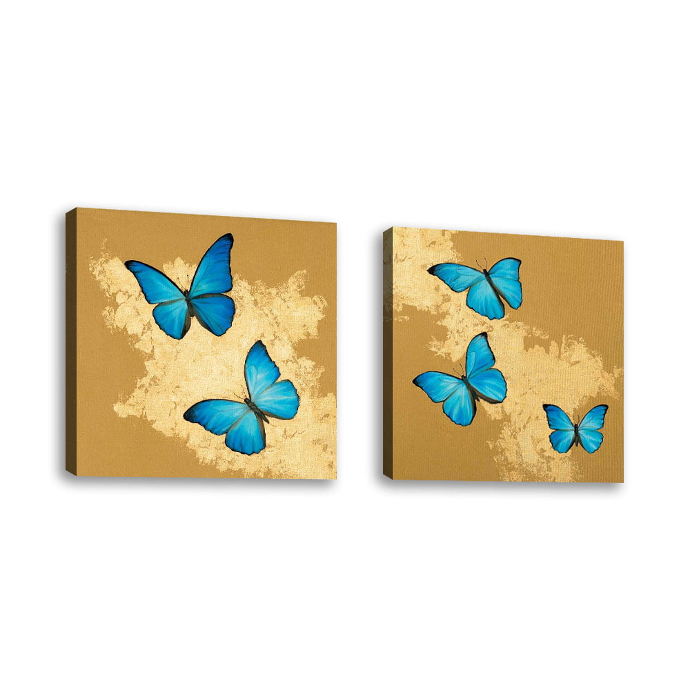 Set of 2/Butterfly/9x12 each/Original Watercolor/11x14 Black Mat Available