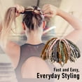 thumbnail image 5 of 20 PCS Boho Elastic Hair Ties for Women, 10 Colors Bracelets Hair Ties for Thick or Thin Hair, 5 Styles 2.36'' Hair Bands for Women's Hair & Ponytail Holders No Damage, Large Hair Elastics for Girls, 5 of 9