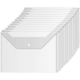 thumbnail image 1 of Sobre Premium, 10 Uds., sobres de plástico para documentos con botón a presión, carpeta de documentos transparente de calidad para tamaño A4, 1 of 5