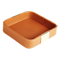 thumbnail image 3 of Leather Desktop Storage Tray Catchall Organizer Tray for Entryway Table to Hold Jewelry Watch Phone Wallet Container A, 3 of 10