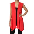 thumbnail image 1 of TheMogan Gilets Longs pour Femmes Sans Manches Légers Cardigan Ouvert, 1 of 7