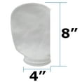 thumbnail image 4 of Aquarium Filter Sock 200 Micron 4 inch ring by 8 inch long  - pack of  8, 4 of 7
