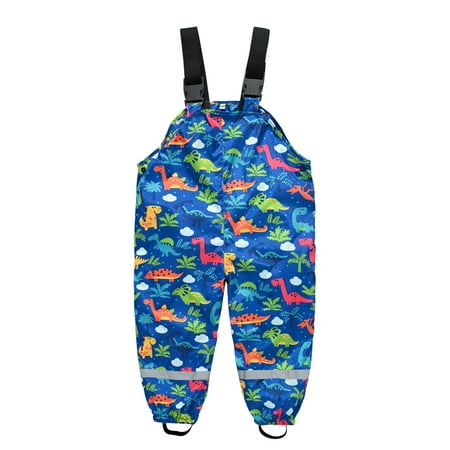 

AIMAOMI Toddler Kids Boys Girls Rain Dungarees Windproof Waterproof Mud Jumpsuit Clothes Polyester Blend Stylish and fashion design make your baby more attractive Casual Boys H
