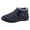 Blue, variant on Pandaie Snow Boots Womens Mens Slip on Warm Comfortable Ankle Booties Waterproof Outdoor Winter Shoes Grey 10