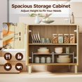 Small Buffet Line Sideboard Buffet Cabinet with Storage, Small Entryway Credenza | Modern ...