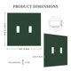 thumbnail image 5 of Tapa decorativa para interruptor de luz Oilbiexn verde oscuro de 2 módulos, 5 of 8