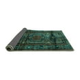 thumbnail image 2 of Ahgly Company Indoor Rectangle Persian Turquoise Blue Traditional Area Rugs, 8' x 12', 2 of 4