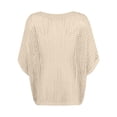 thumbnail image 4 of Crochet Knit Sweater for Women Summer Hollow Out Pullover, 4 of 6