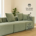 thumbnail image 5 of SOULART 111.02" Cloud Sofa, sectional Deep-Seat Couch , Green modern sofa with compressed shippment & Easy Setup, 5 of 8