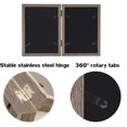 thumbnail image 4 of Marcos de fotos de 5 x 7 pulgadas con doble bisagra, MDF, vetas de madera, caja para sombras con frente de vidrio, soporte vertical sobre mesa, 4 of 7