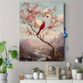 thumbnail image 4 of Toile Murale Cœur de Fleur de Cardinal 15,75 X 11,81 Pouces, 4 of 8