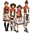 thumbnail image 3 of Disfraz de Halloween para niños, disfraz de vaquero, conjunto de chaleco vaquero y pantalones vaqueros occidentales, 3 of 5