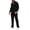 🔥 Black, variant on Dianli Men's Solid Color V-Neck Button Up Long Sleeve Shirt and Casual Pants Set, Fashionable Loungewear, Comfortable Stylish Two Piece Outfit for Everyday, Work, or Events Pink M