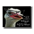 thumbnail image 1 of Epic Graffiti 'Ostrich Don't Text Me' by Cindy Jacobs, Canvas Wall Art, 54"x40", 1 of 8