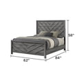 thumbnail image 2 of JERFIT Denver Modern Gray 4-Piece Queen Bedroom Set with Dresser, Mirror & Nightstand, Solid Wood & MDF Frame, 2 of 10