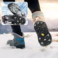 thumbnail image 2 of Specollect 4 Pcs Ice Cleats for Shoes Traction Spikes Non-Slip Snow Grips for Hiking Walking Outdoor Safety on Ice Snow M, 2 of 7
