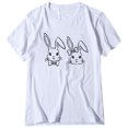 thumbnail image 3 of Blouse d'Été à Manches Courtes Grande Taille pour Femmes Imprimée T-Shirts à Col Rond Grande Taille Imprimé T-Shirt Graphique à Manches Courtes Hauts T-Shirt à Col en V Femmes en Liquidation, 3 of 5