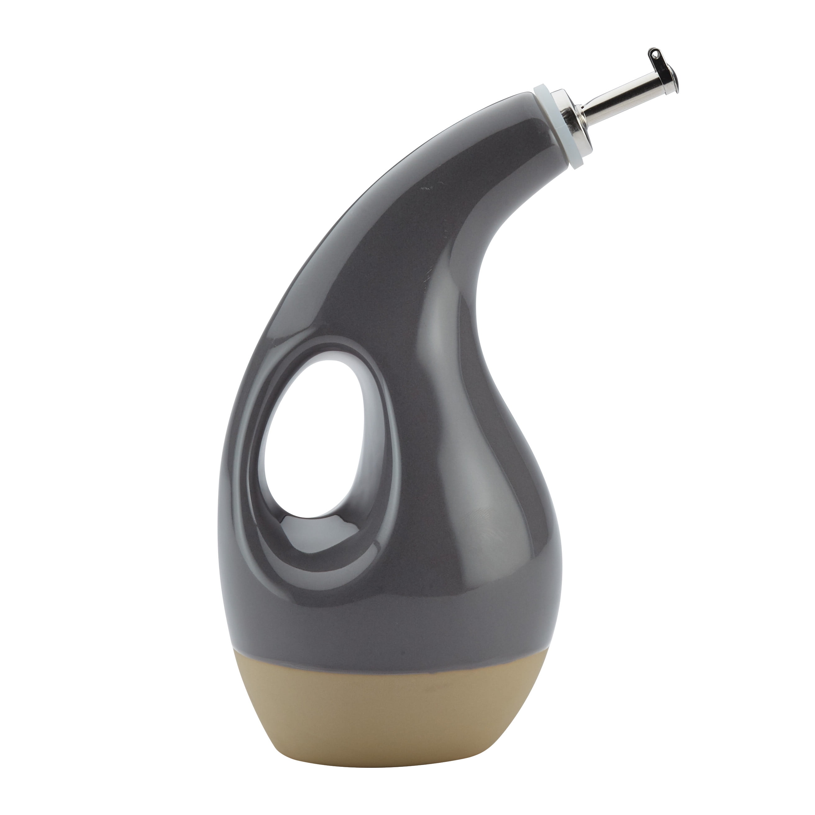 Rachael Ray Slip Glaze Ceramics EVOO Olive Oil Bottle Dispenser with