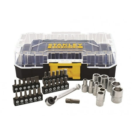 Stanley Hand Tools Fatmax Pro-stack 1/4in Socket & Bit Set,...