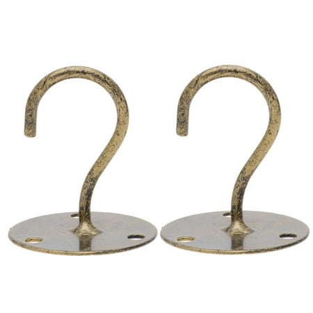 

Kudiqi 2Pcs Ceiling Hooks for Hanging Lanterns Nets Feeders Chimes & Planters