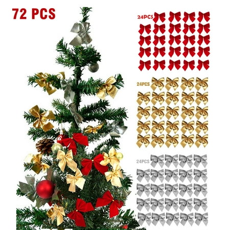 Essential Christmas Tree Ribbon Bows Bowknots Christmas Ornament