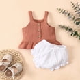 thumbnail image 2 of IROINNID Infant Girl's Summer Bow-knot Suspender Tops Shorts Clothes Set, 2 of 7
