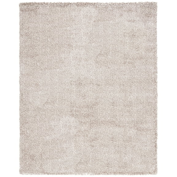 SAFAVIEH Martha Stewart April Solid Shag Area Rug, Beige, 8' x 10'
