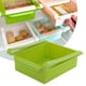 thumbnail image 2 of Qukaim Caja de cajón para refrigerador, organizador de cocina, estante de almacenamiento para refrigerador, soporte extraíble para cajón (verde), 2 of 5