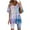 Blue7, variant on GERsome Womens 2 Piece Outfits Short Sleeve V Neck Tops Set Matching Biker Shorts Loungewear Tracksuit Lounge Sets S-3XL