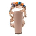 thumbnail image 3 of Lauren Lorraine Larissa Nude Big Embellished Jeweled Strappy High Heel Sandals (Nude, 10), 3 of 5
