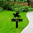 thumbnail image 3 of Custom Horse Memorial Garden Stake,Horse Lover Gift,Sympathy Sign, Metal Yard Art, Horse Memorial Gift, Pet Loss Gift, 3 of 6