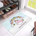 thumbnail image 3 of MKHERT Funny Pink Fat Unicorn with Fast Food Rainbow and Clouds Doormat Rug Home Decor Floor Mat Bath Mat 30x18 inch, 3 of 3