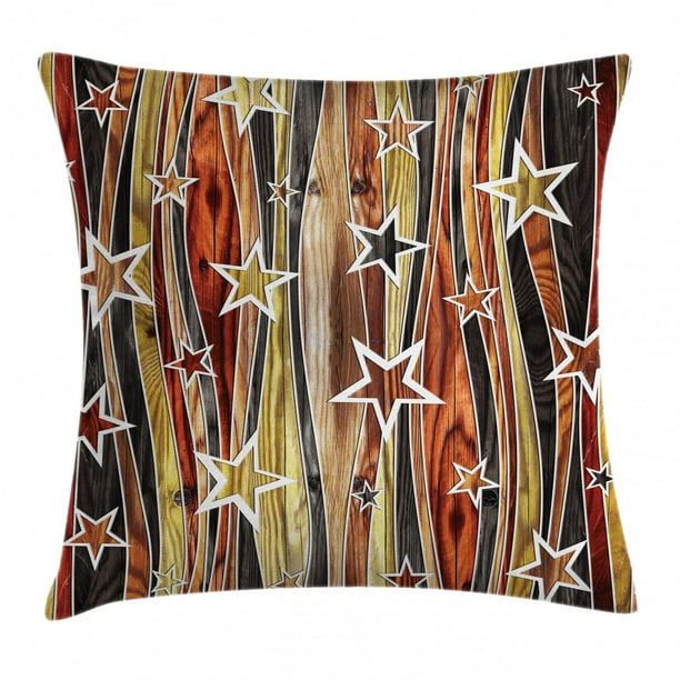 Rustic Home Decor Throw Pillow Cushion Cover, Vertical Striped