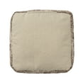 thumbnail image 5 of LR Home Charleston Taupe Floral Medium Square Indoor Pouf, 18"H x 18"W, 5 of 7