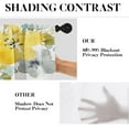 thumbnail image 6 of Spring Flower Kitchen Window Curtains Valance and Tier Set 36 Inch, Yellow Floral 3 Piece Set Short Curtains for Window, Summer Window Treatment Tiers for Living Room Bedroom, 6 of 6