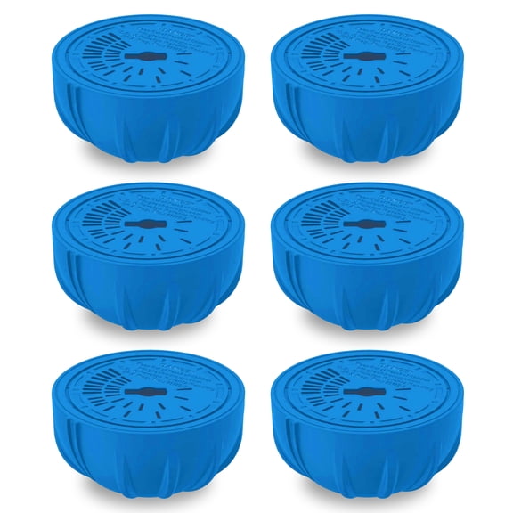 FROG Replacement Chlorine Cartridges for Use with Flippin’ FROG Floating Sanitizer System - Prefilled Cartridges Support Easy Pool Maintenance and Cleaner & Clearer Water - 6 Pack