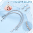 thumbnail image 4 of Short Purse Straps Replacement 13.4" Rhinestone Bag Strap Bag Chain Strap with Lobster Clasp for Women Underarm Bag Shoulder Bag Handbag Tote Satchel Replacement Accessories, 4 of 6